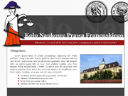 Ko�o naukowe student�w prawa francuskiego